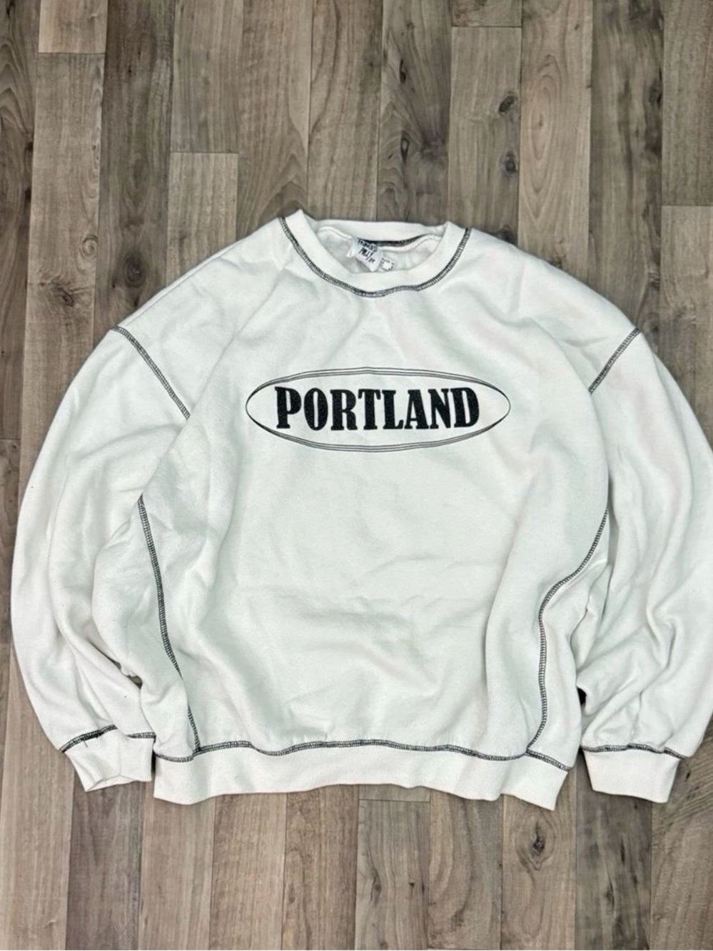 Princess Polly Portland Oversized Contrast Stitch Sweatshirt XXL